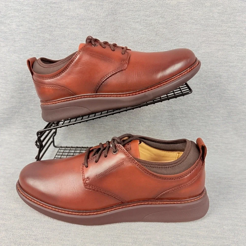 Samuel Hubbard Rafael Shoes Mens 9.5 M Brown Lace Up Leather Oxford Sneakers